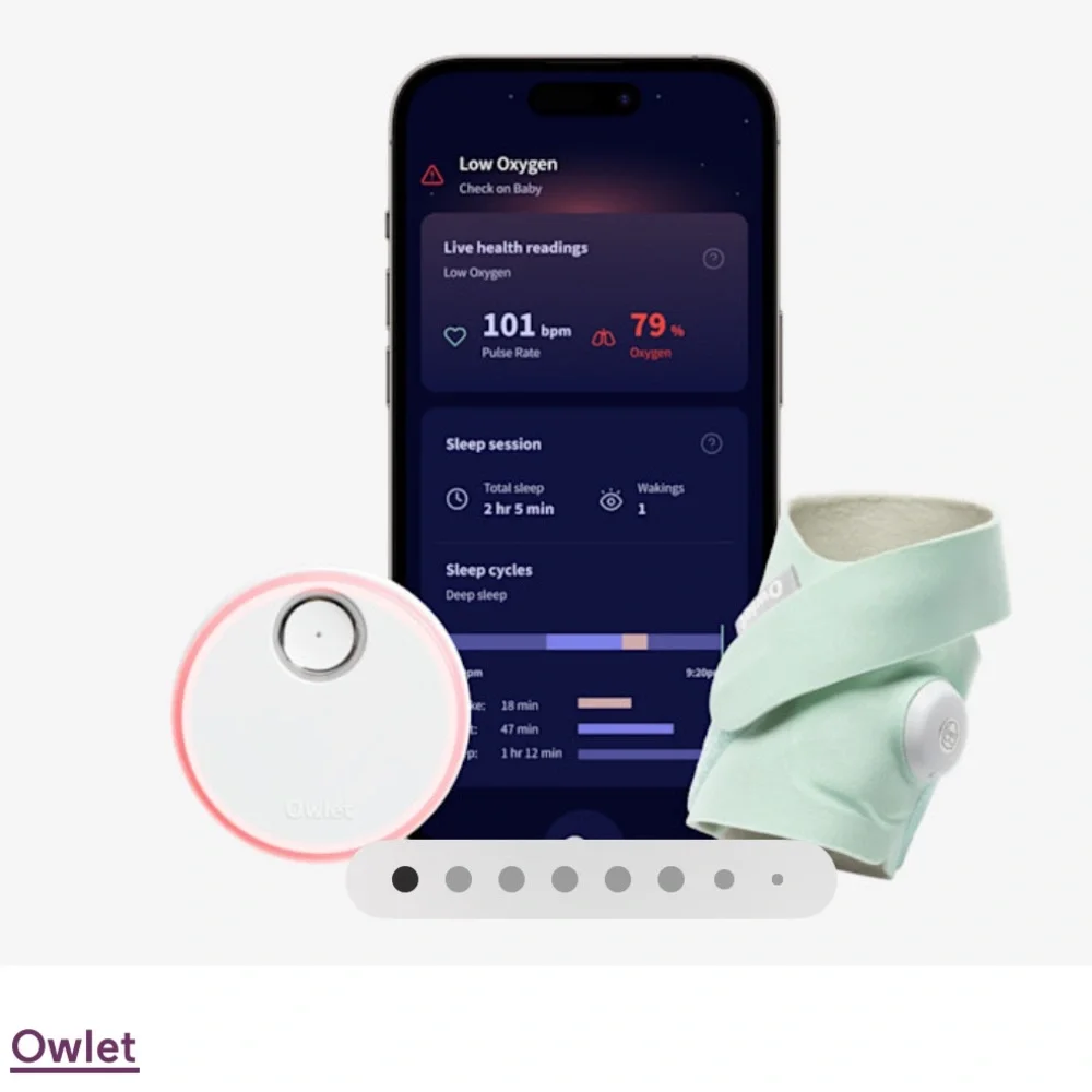 Dream Sock Smart Wearable Baby Monitor - Mint